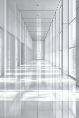 Poster - Light White Interior Digital Background, Generative AI