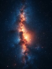 Wall Mural - celestial nebula, cosmic dust and stars.