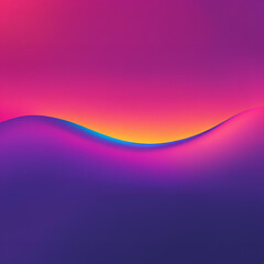 Poster - A smooth, flowing wave of vibrant purple and pink hues, with a soft glow in the middle. The fluid design evokes a sense of calm and beauty, ideal for abstract, creative, and artistic backgrounds.