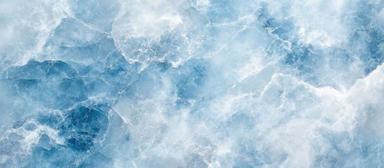 Aufkleber - Abstract blue and white marble texture with soft swirling patterns creating a calm and elegant backdrop for a variety of design applications.