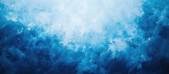 Leinwandbilder - Serene abstract blue background with soft light effects creating an inviting atmosphere ideal for showcasing tranquil and calming designs