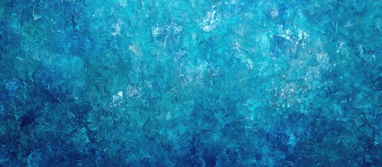 Leinwandbilder - Vibrant textured abstract blue background with varying shades of turquoise and light blue, creating a dynamic depth and fluidity in the composition.
