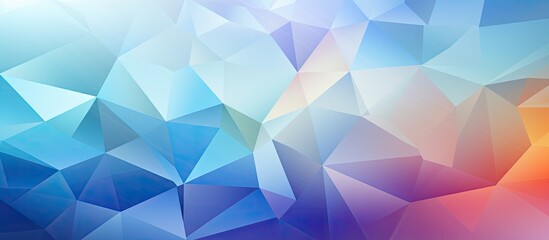 Aufkleber - Abstract geometric background featuring blue and orange hues with a soft gradient effect, ideal for business cards and web designs.