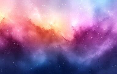 Wall Mural - colorful nebula with stars.