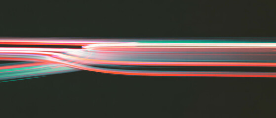 Aufkleber - Visual representation of fiber optic technology illustrating speed and connectivity
