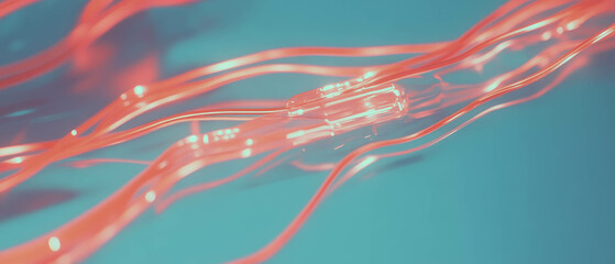 Poster - Exploring the dynamic interplay of wires highlighting connectivity and technology