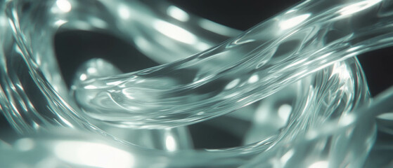 Aufkleber - Intricate abstraction of wires with dynamic changes in thickness and speed