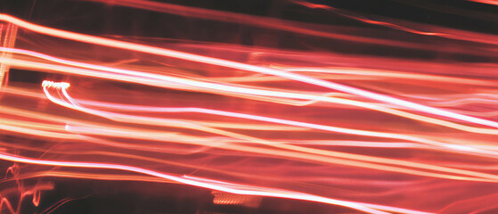 Poster - Wires create dynamic patterns of light and energy in a vibrant abstract composition