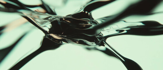 Poster - Wires create a visual illusion of speed and movement in abstract design