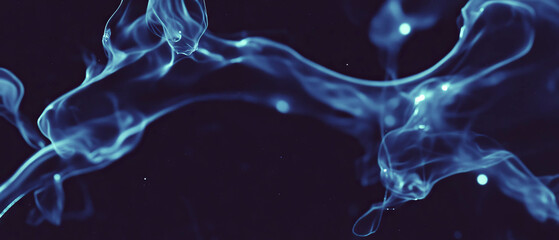 Poster - Dynamic abstraction of wires depicting speed and celestial movement in dark tones
