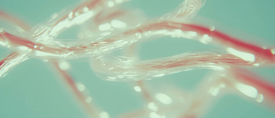 Poster - Abstract visualization of wires creating rhythmic motion in sync with music
