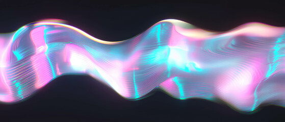 Aufkleber - Dynamic light trails and abstract wires create a vibrant visual experience