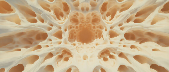 Poster - Exploring repeating patterns in 3D abstract art with visual harmony and rhythmic movement