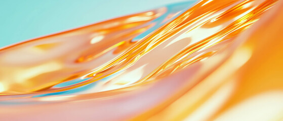 Poster - Dynamic abstract ribbons and flowing lines create an elegant visual experience