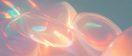 Poster - Dynamic arcs of light create a mesmerizing abstract experience in motion