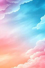 Poster - A breathtaking sunset over calm waters, featuring vivid pink and blue hues. The colorful clouds create a serene atmosphere, ideal for relaxation and reflection.