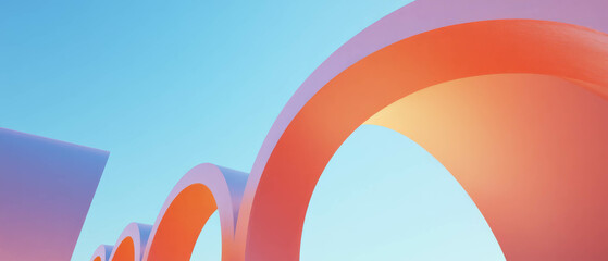 Poster - Dynamic interaction of abstract arches in a vibrant virtual environment