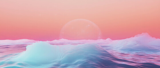 Aufkleber - Explore the vastness of abstract cosmic landscapes with nebulae and starlit skies