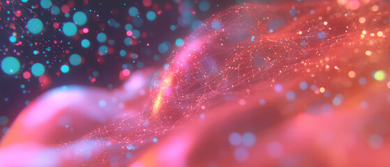 Poster - Exploring abstract connections of 3D data points in vibrant network visualizations