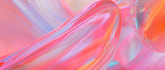 Poster - Abstract representation of 3D data streams illustrating movement and analysis in digital space