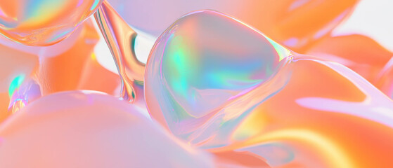 Poster - Colorful abstract representation of 3D data visualizations for interactive user exploration