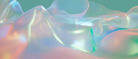 Poster - Dynamic transformation of 3D data visualizations showcasing evolving data representations