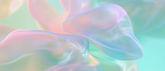 Poster - Abstract visualization of dynamic data patterns and flowing trends in a colorful background