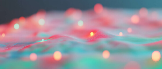 Poster - Abstract background of 3D geographic maps highlighting data visualization and analysis techniques
