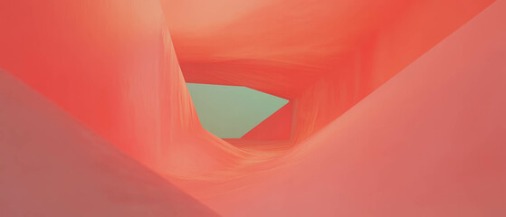 Poster - Vibrant abstract background composed of geometric shapes with sharp edges and contrasting colors