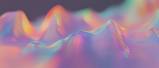Poster - Abstract visualization of 3D histograms showcasing data distribution and analysis patterns