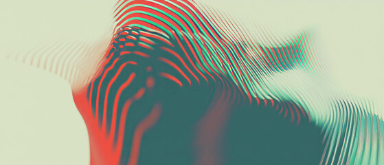 Poster - Visualizing data trends with abstract 3D line graphs showcasing growth and decline patterns