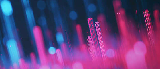 Poster - Exploring data trends with vibrant abstract line graphs in dynamic visualization