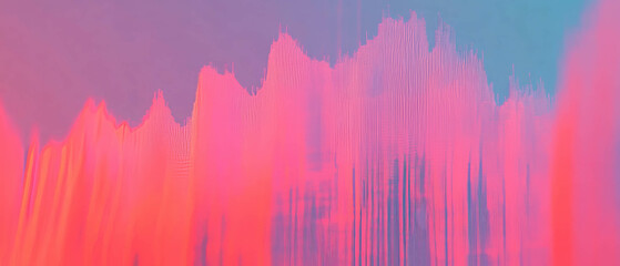 Poster - Abstract representation of line graphs illustrating data trends and fluctuations in a vibrant design