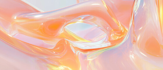 Poster - Exploration of organic forms with smooth curves and harmonious textures in abstract design