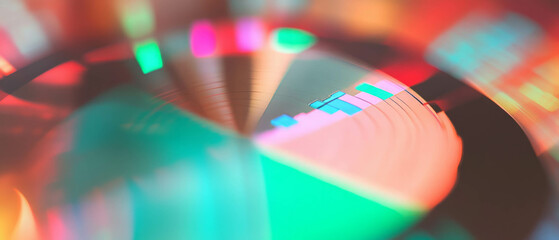 Poster - Visual representation of data analysis through vibrant 3D radar charts