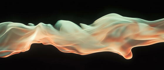 Poster - Dynamic smoke trails create an abstract visual effect with movement and light