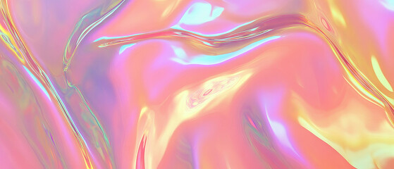 Poster - Transformative 3D smoke background creates iridescent effects with color variations
