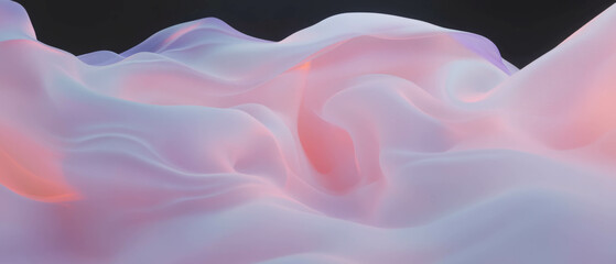 Aufkleber - Dynamic abstract smoke waves create a soothing visual experience in a fluid motion environment