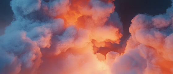 Poster - Dynamic 3D smoke interaction with light creates dramatic visual effects