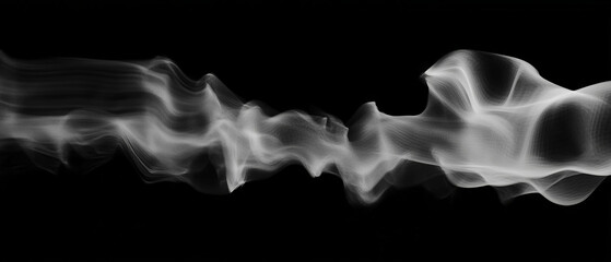 Poster - Dynamic smoke patterns reacting to sound waves create engaging visual music experience