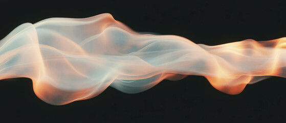 Poster - Dynamic abstract patterns of smoke reacting to sound waves in a virtual environment