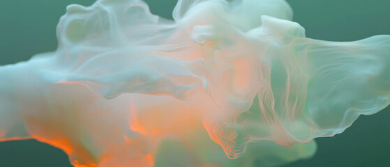 Aufkleber - Abstract smoke movements transforming in a dynamic and fluid manner
