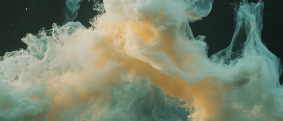 Aufkleber - Vivid cosmic smoke swirls creating a dreamlike abstract space atmosphere