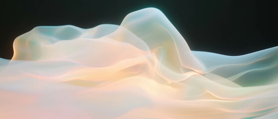 Aufkleber - Elegant abstract background featuring smooth gradients and soft 3D smoke textures