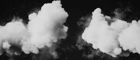 Aufkleber - Dynamic 3D smoke and particles creating a mesmerizing abstract visual experience