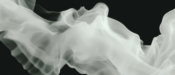 Aufkleber - Mesmerizing 3D smoke patterns create a captivating abstract visual experience