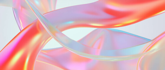 Aufkleber - Creative typography and abstract sound waves in a vibrant visual composition