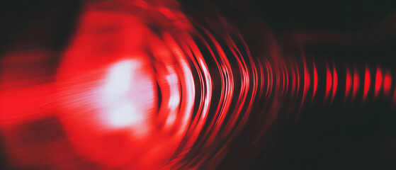 Poster - Exploring the interaction of 3D sound waves with geometric shapes in abstract design