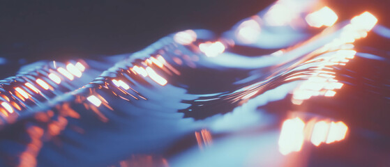 Poster - Dynamic interaction of sound waves and geometric shapes in modern abstract design