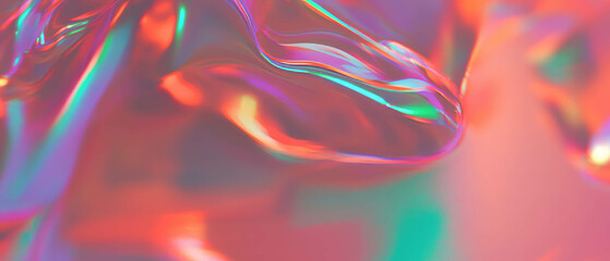 Aufkleber - Vibrant abstract sound waves create dynamic patterns in energetic colors